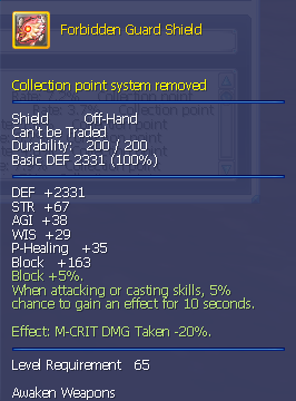 Awakened shield screenshot